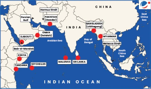 Place in News: Major Straits in Indian Ocean
