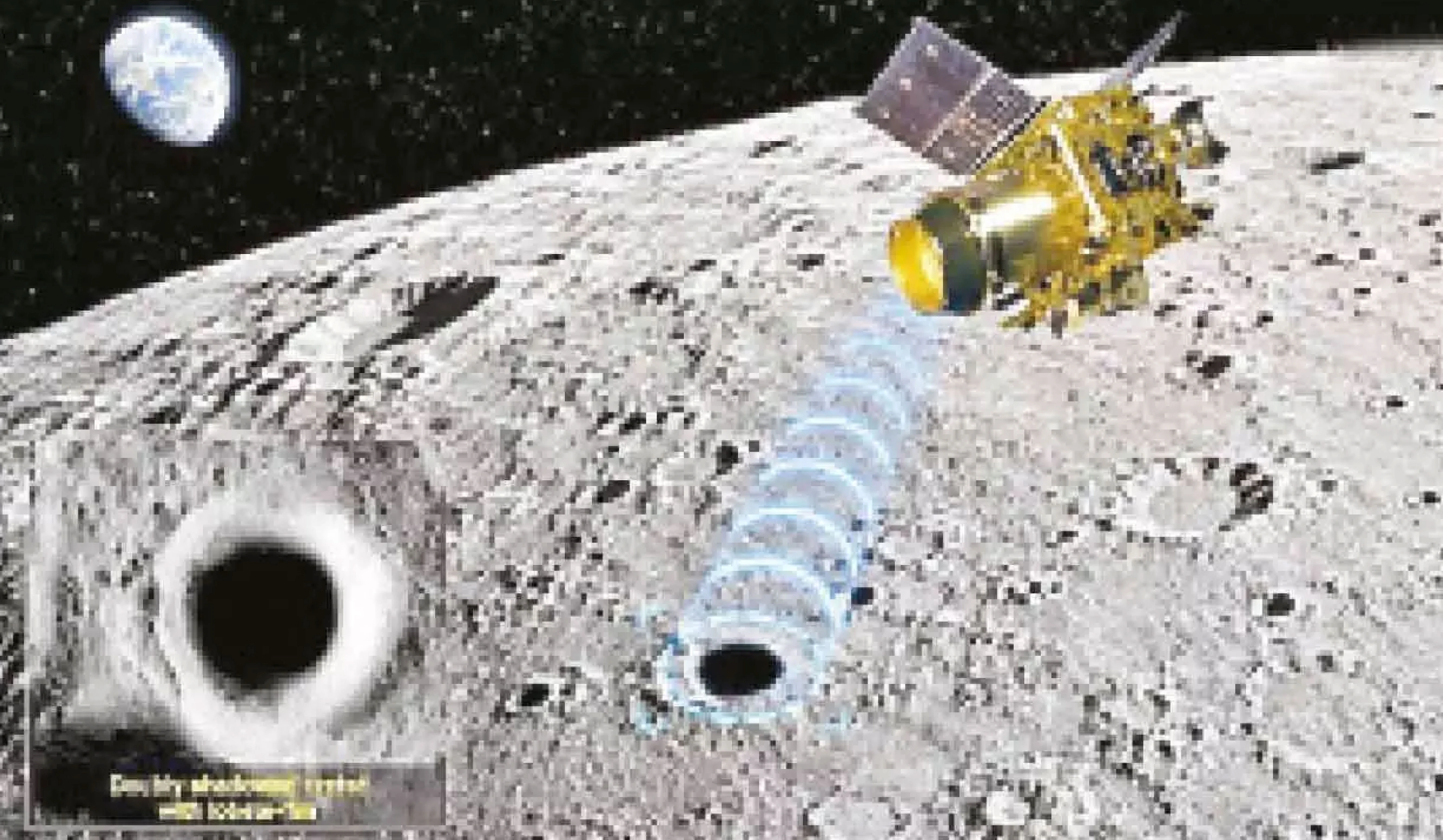 Possible subsurface ice near the Moon’s South Pole