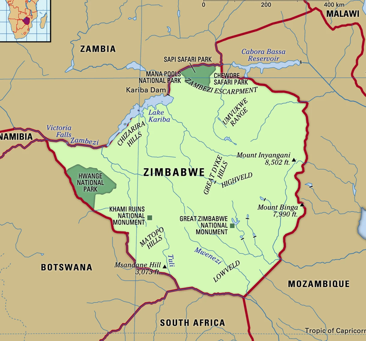 Places in News : Zimbabwe 