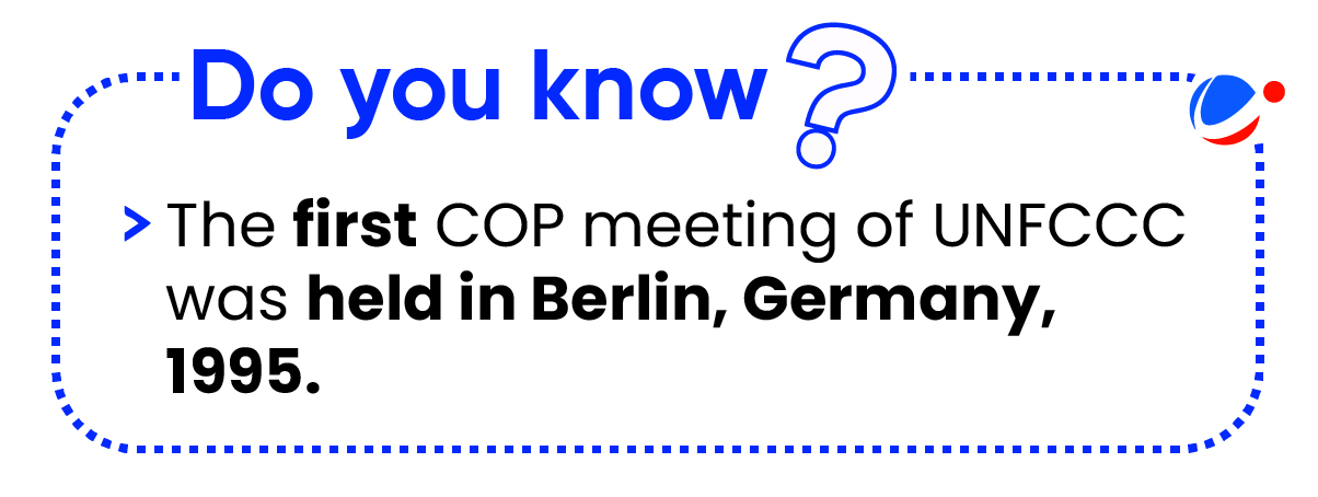 Do you know about the first COP meeting of UNFCCC being held in Germany