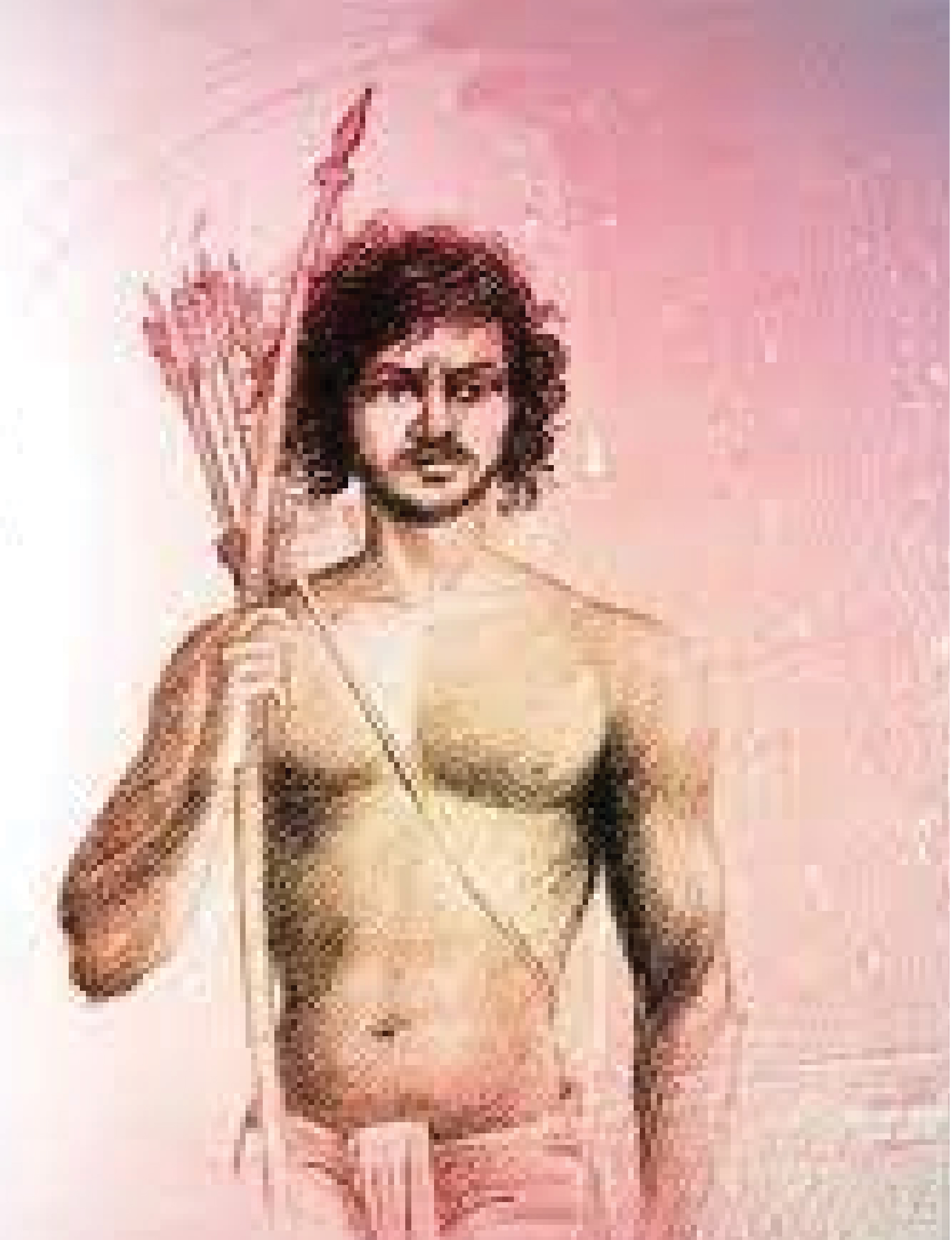 A drawing of a sidhu Murmu