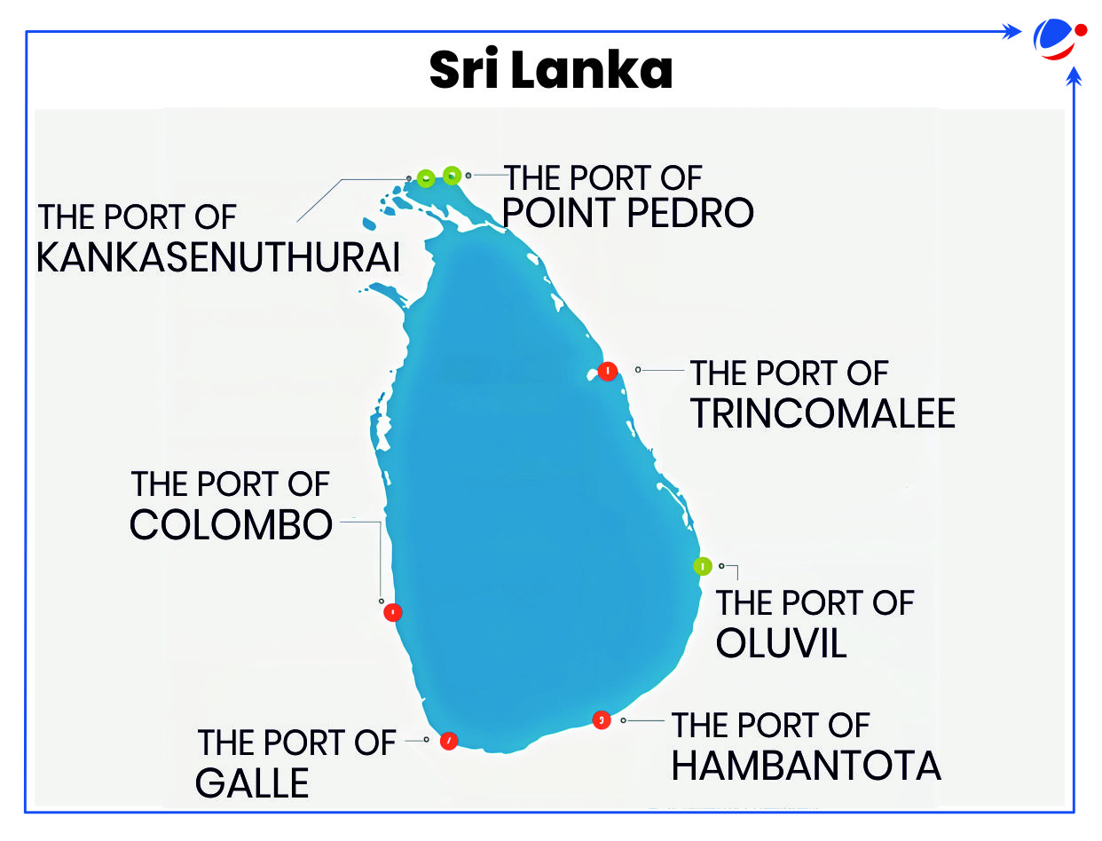 Map of Sri Lanka