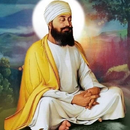 Image of 9th Sikh Guru Guru Tegh Bahadur ji.