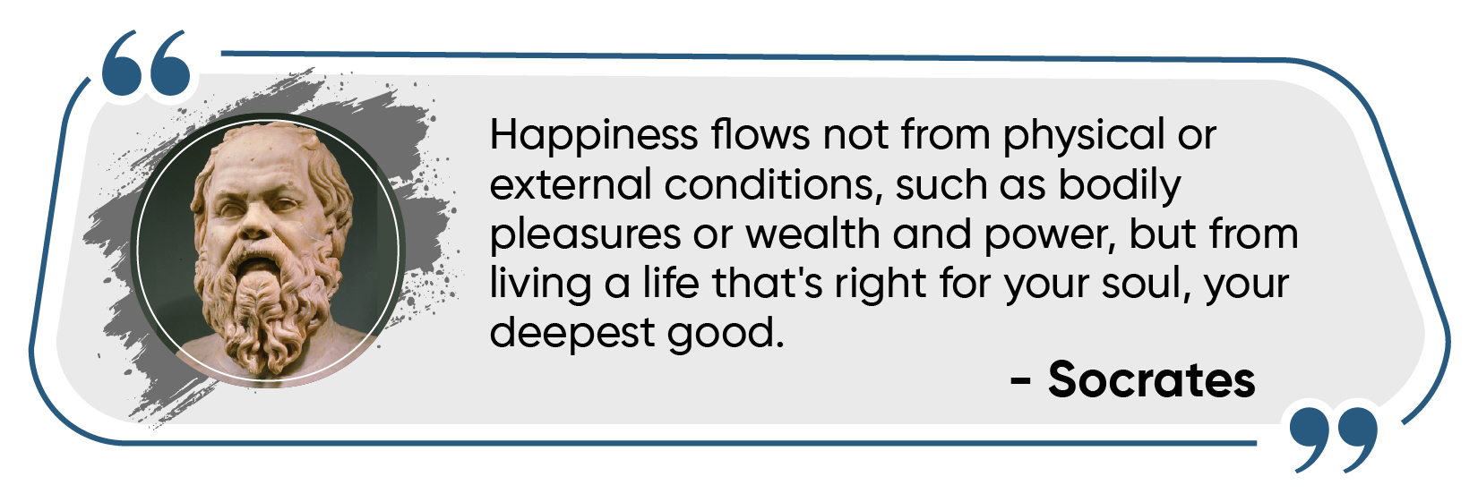 The below inforgraphic shows quote of Socrates. 