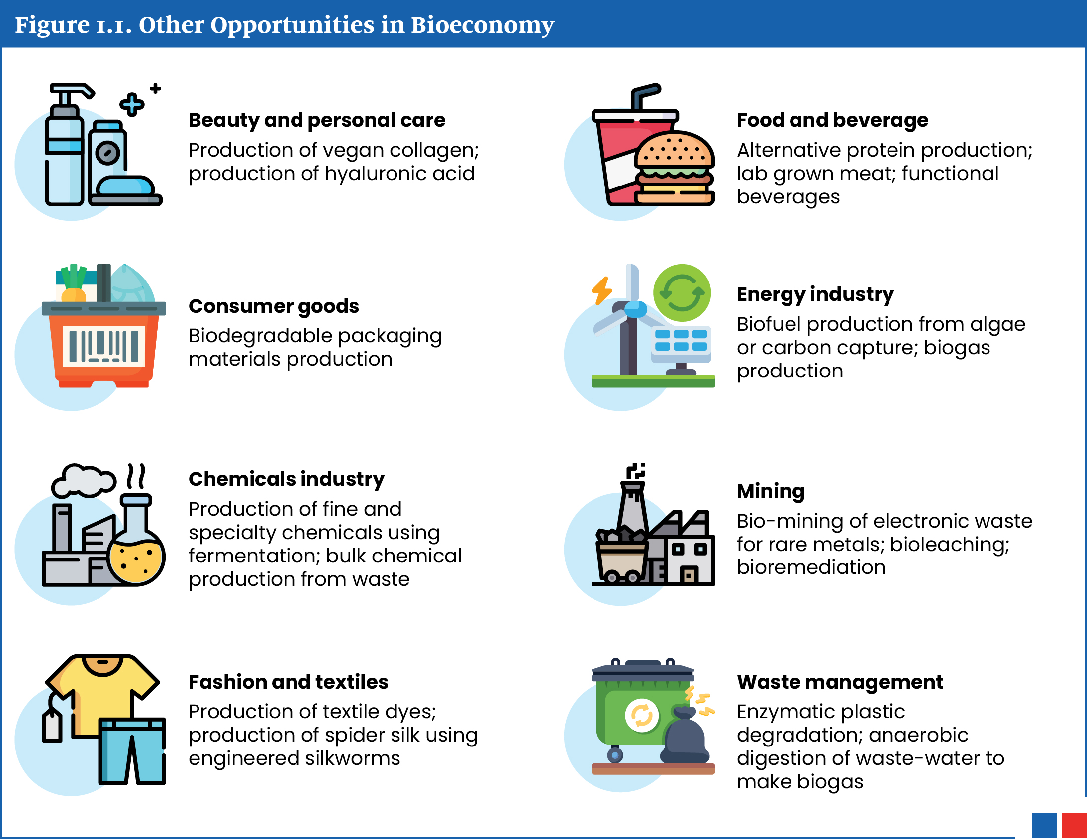 Image showing other opportunities in Bioeconomy like Beauty and personal care, consumer goods, chemical industry etc.