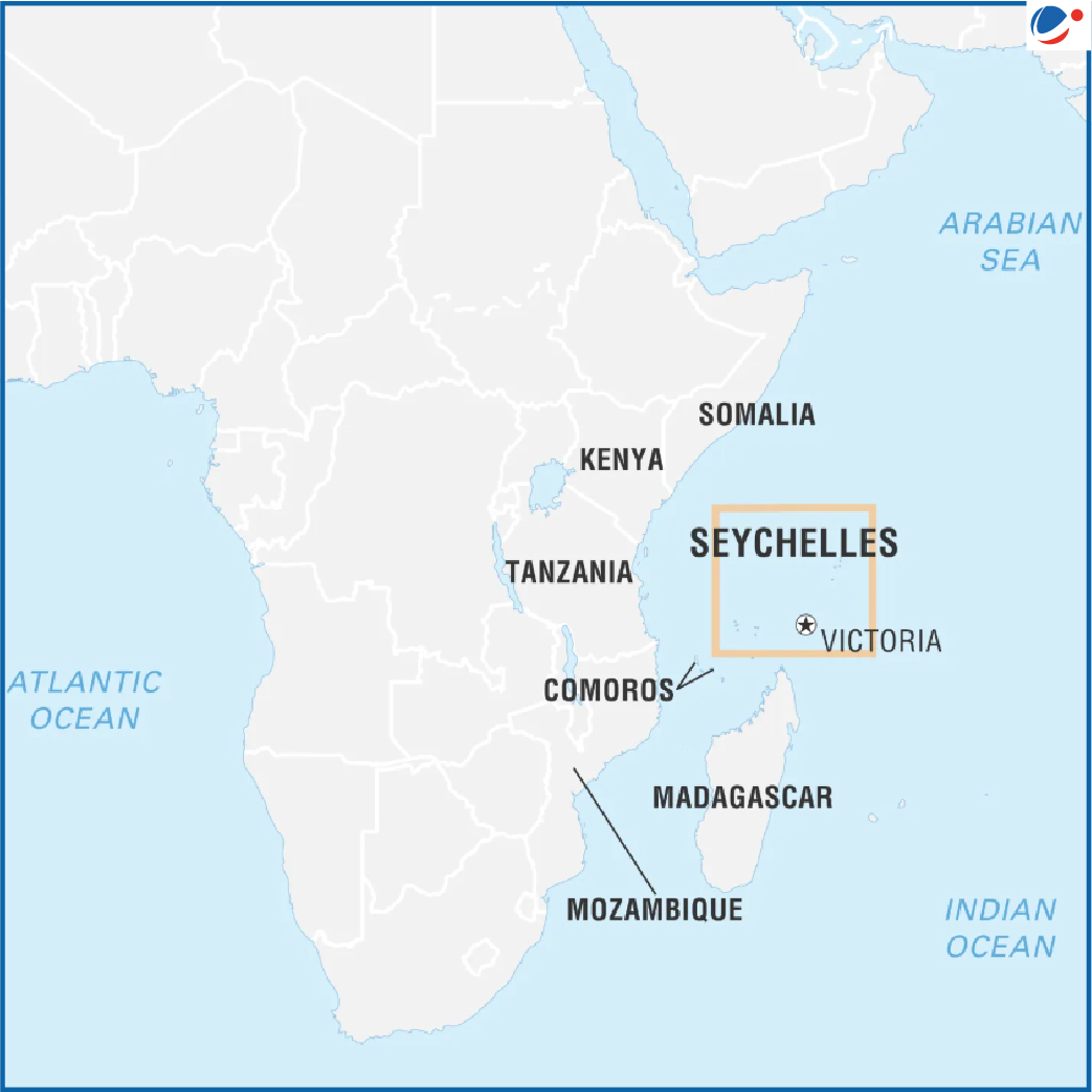 Map of Seychelles