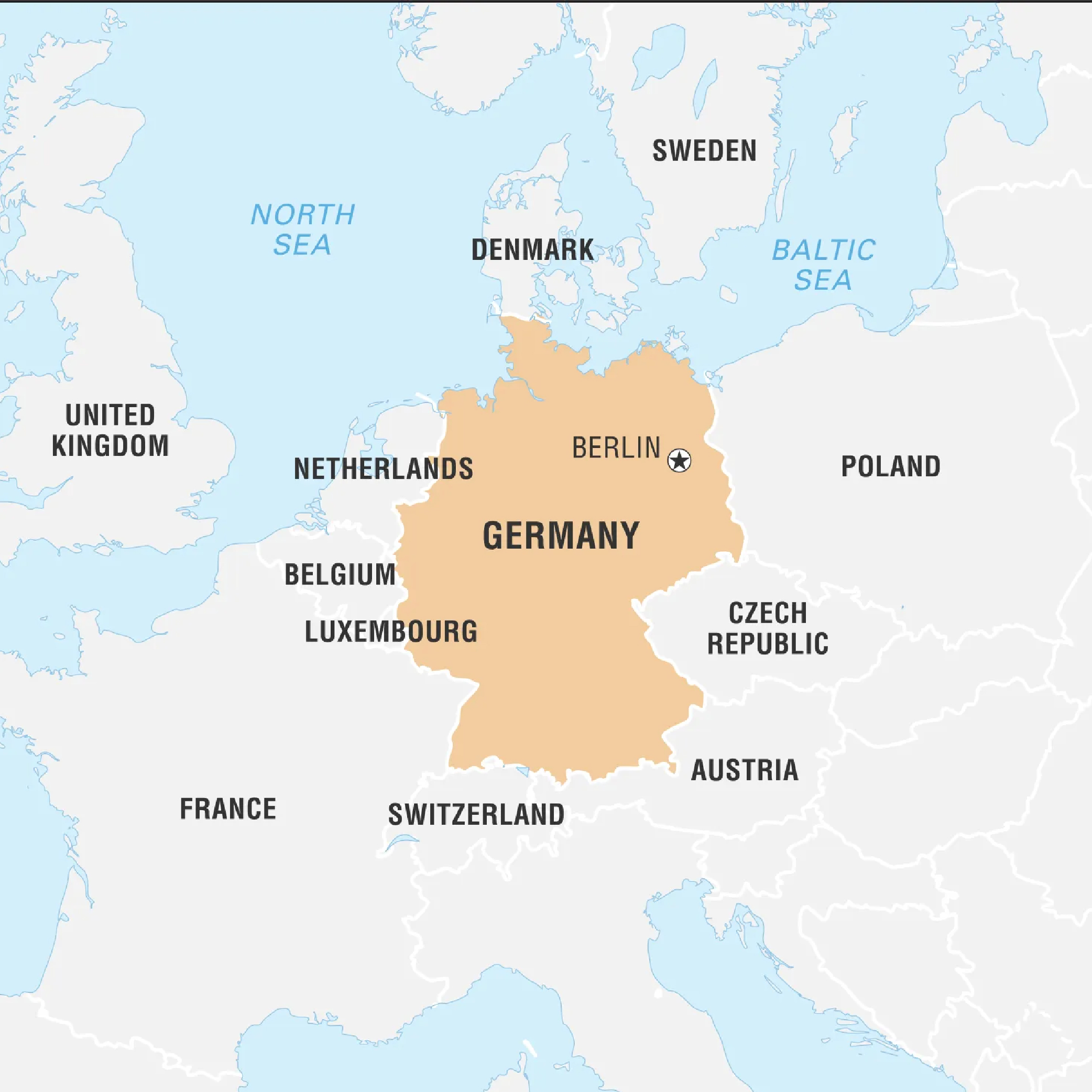 A map of Germany