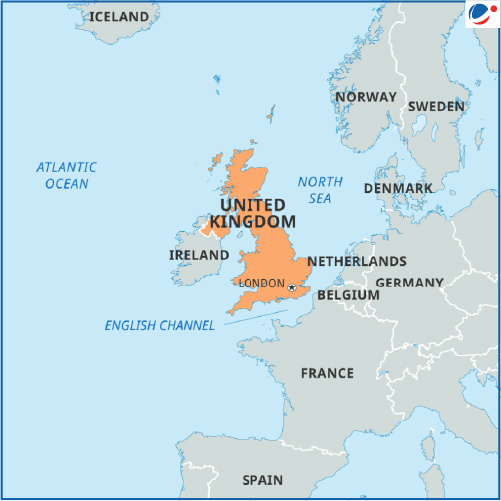 Map of United Kingdom
