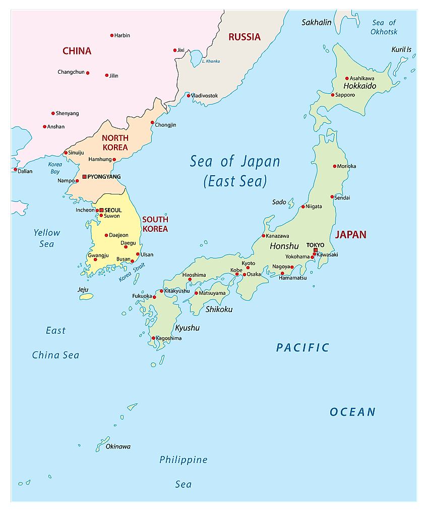 Sea of Japan map