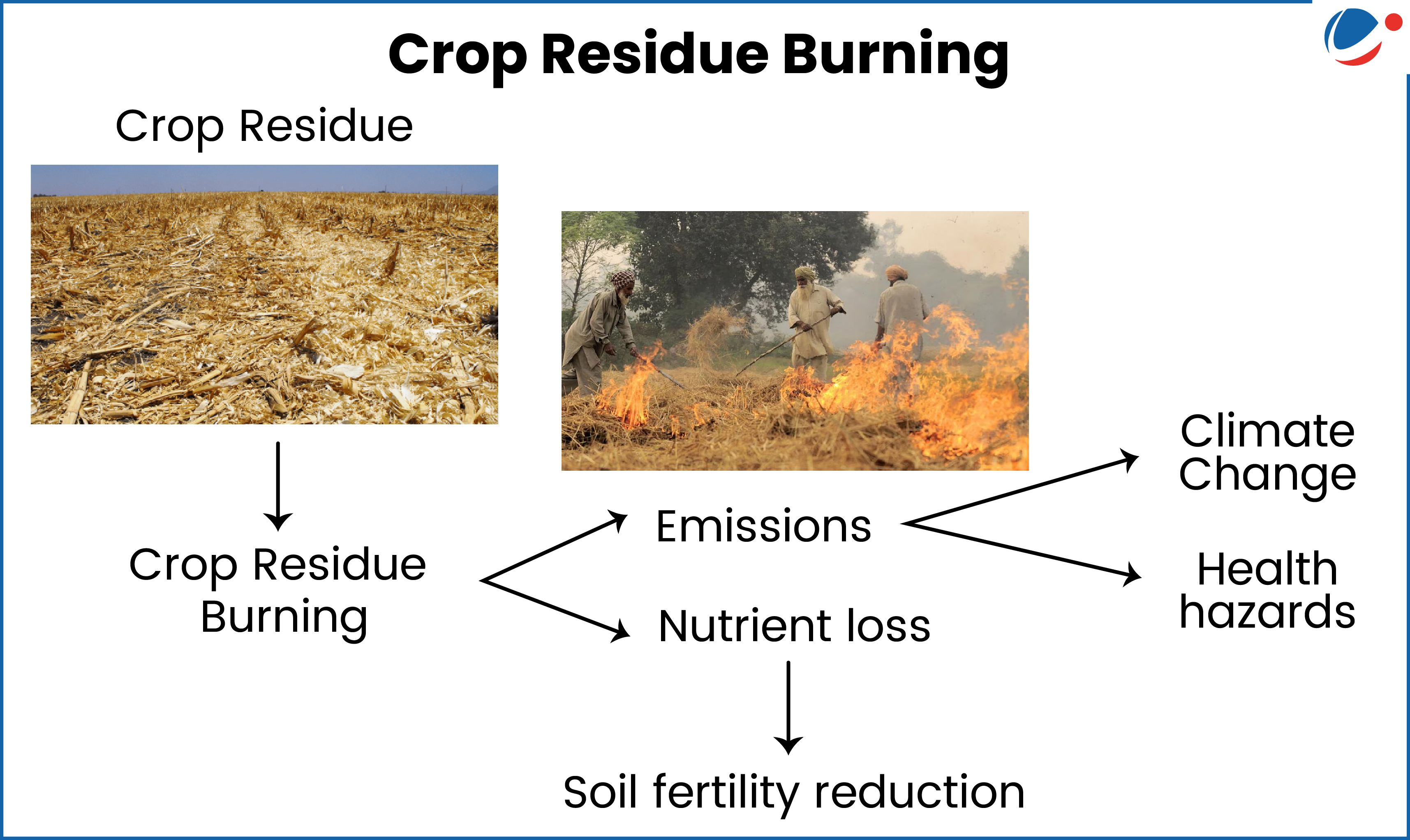 Image showing crop residue burning