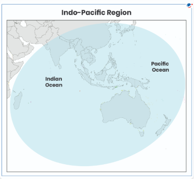 The below map shows Indo-Pacific Region.