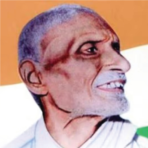 A digitally illustrated image of Pingali Venkayya.