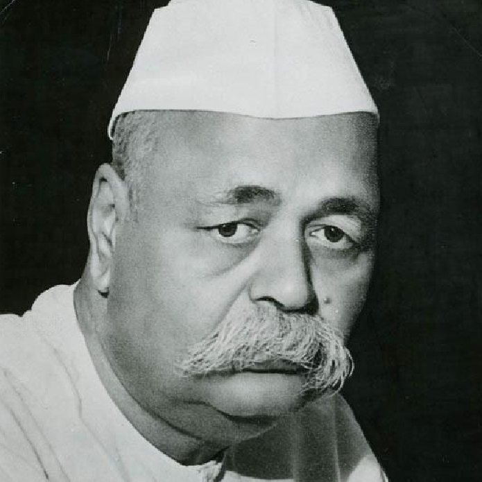 A black and white photograph of Govind Vallabh Pant