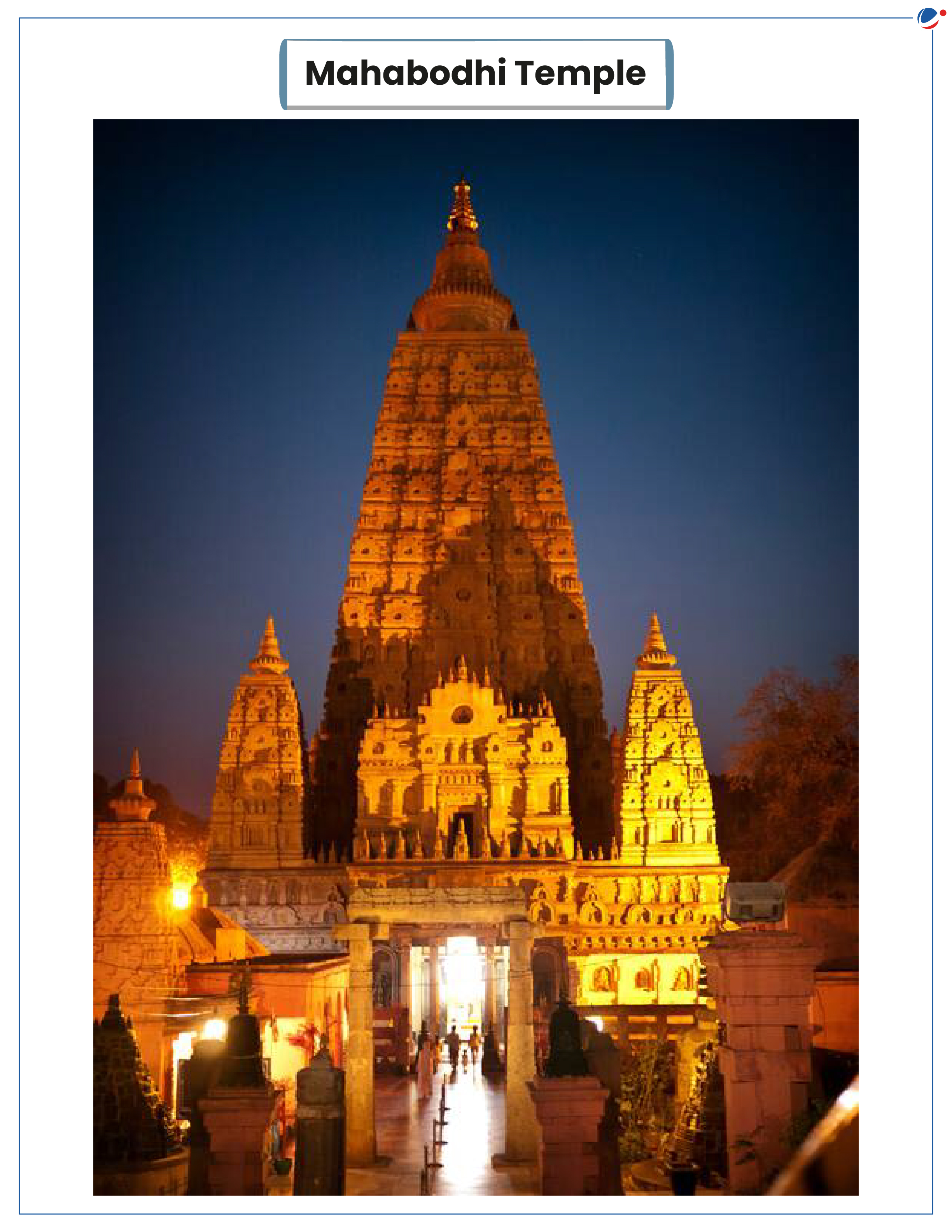 An image of Mahabodhi Temple